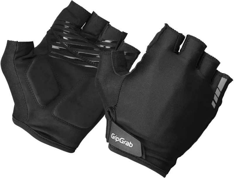 GripGrab RIDE Polstret Kortfingret Sommerhandsker - Black