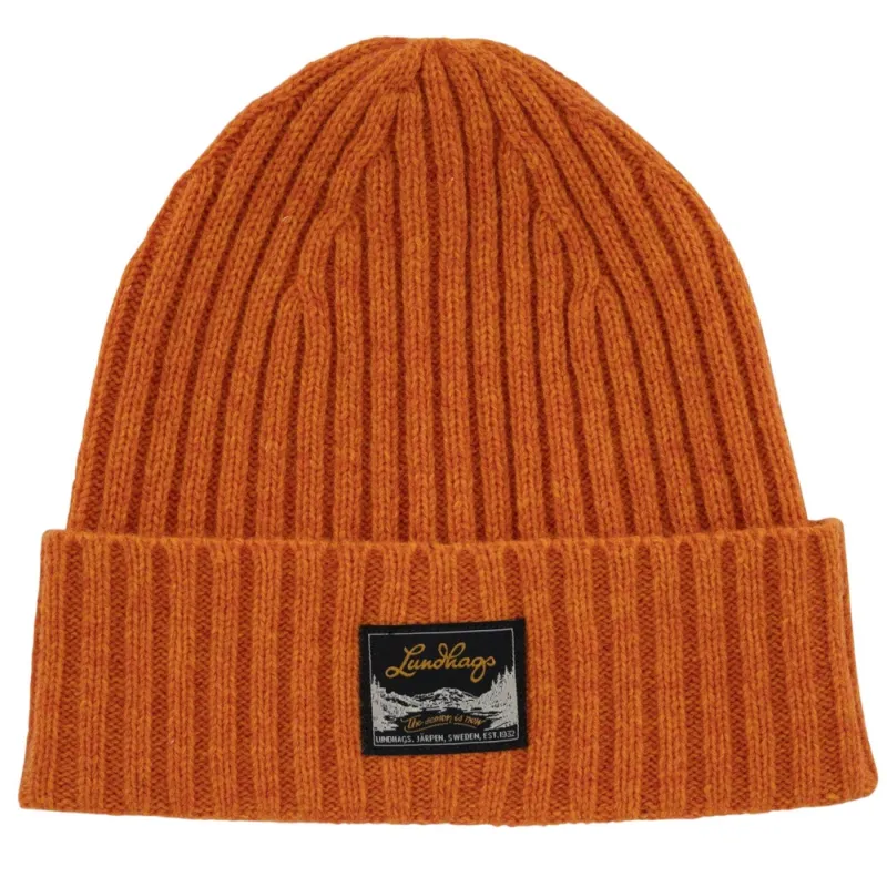 Lundhags Knak Wool Beanie, hue, unisex, orange