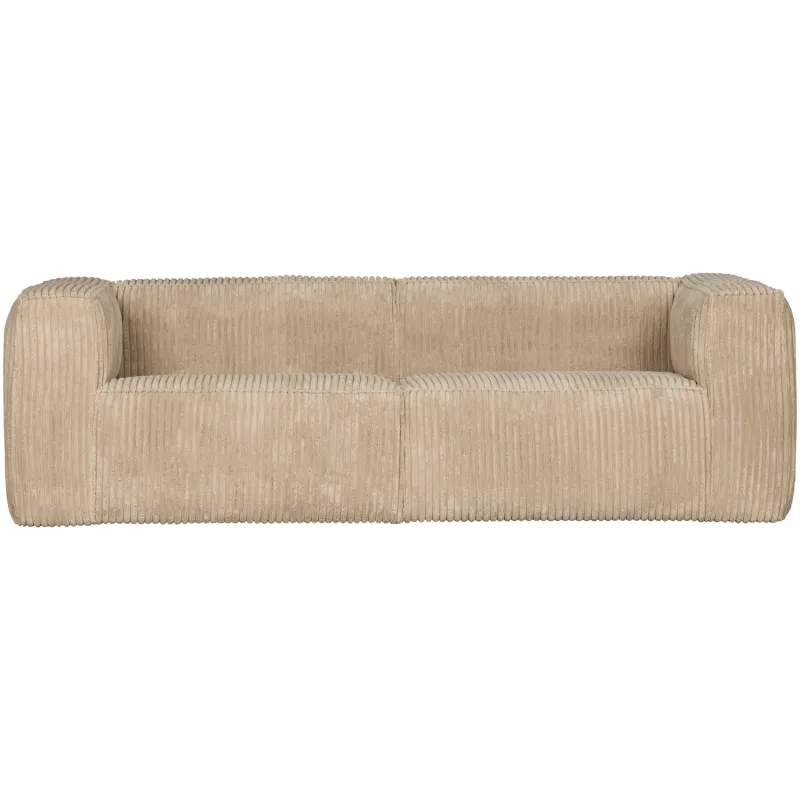 WOOOD Bean 3,5 pers. sofa - travertin fløjl stof