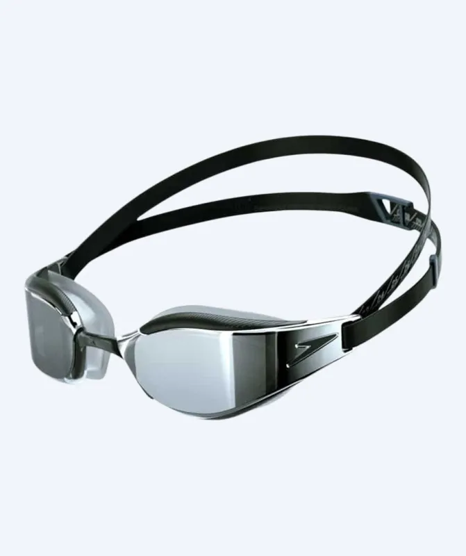 Speedo Elite svømmebriller - Fastskin Hyper Elite Mirror - Sort/grå