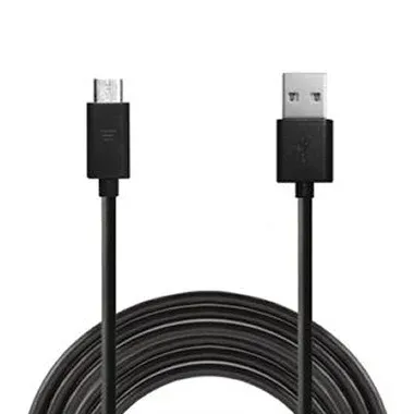 MICRO-USB Opladekabel. 2 m. Sort.