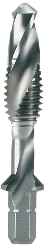 Kombitap HSS 1/4" bit-skaft M10×1,5mm kort