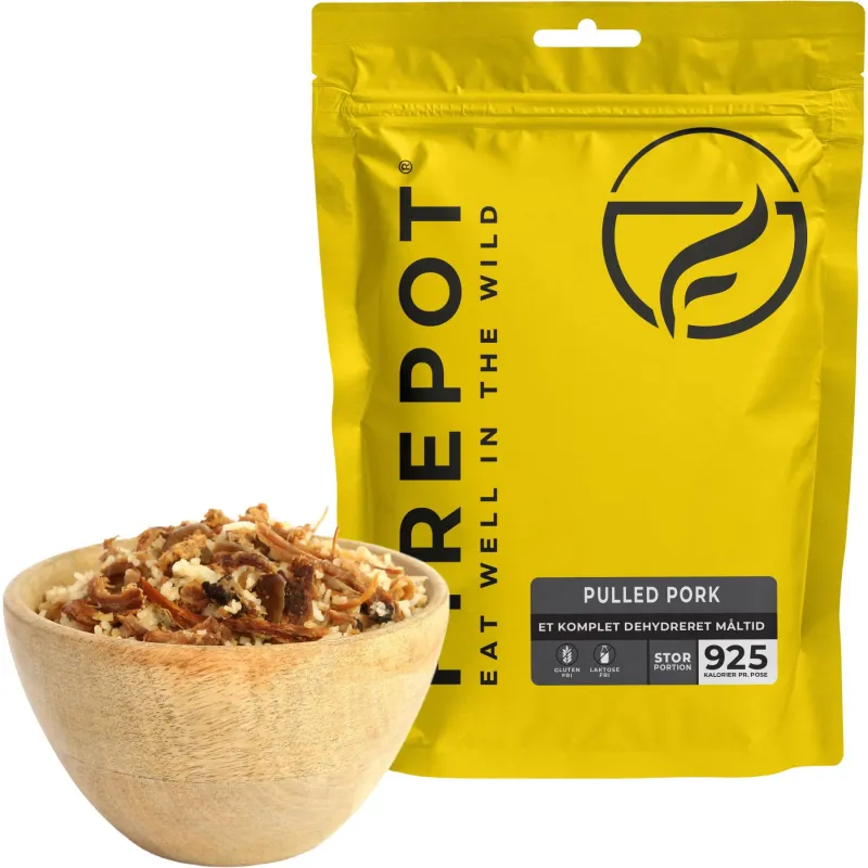Firepot Pulled Pork, frysetørret mad, XL