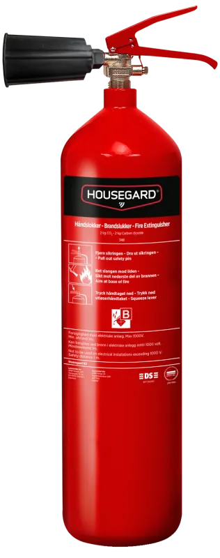 Housegard kulsyreslukker 2kg, 34B