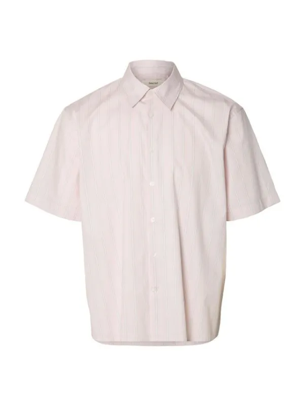 SLHRLXGEORGE DOBBY MIX SS SHIRT
