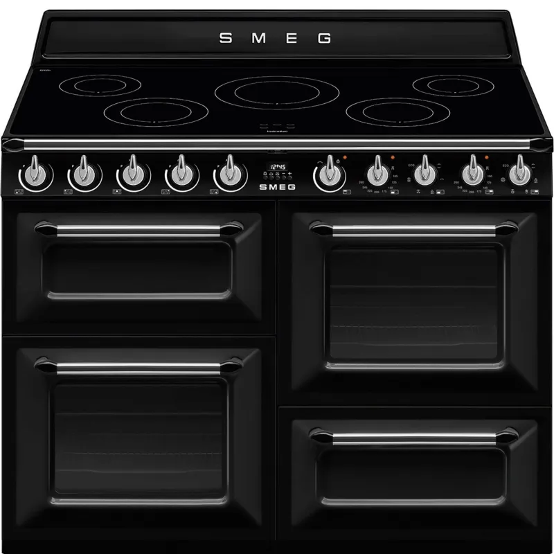 Smeg TR4110IBL2 Victoria komfur med 3 ovne 110 cm, sort