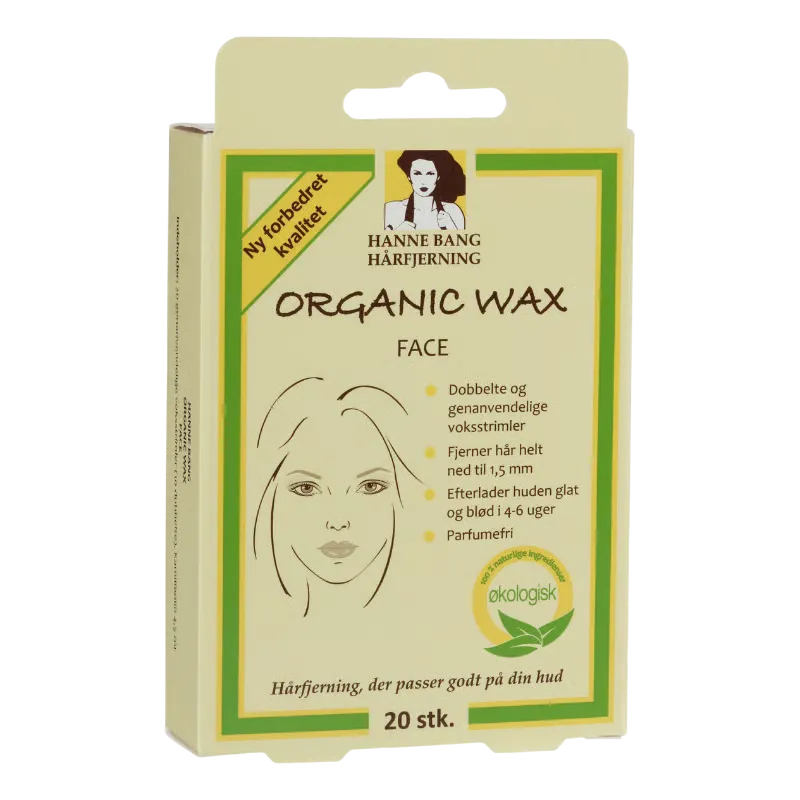 Hanne Bang Organic Wax Face Strips 20 stk.