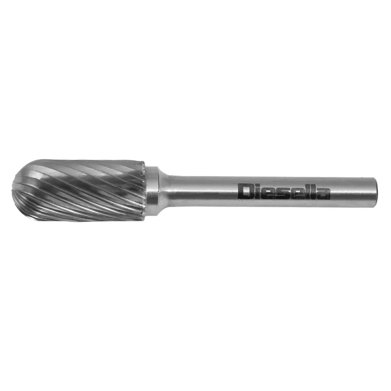 Fræsestift HM Ø12x25 mm form C (Single cut) med Ø6 mm skaft