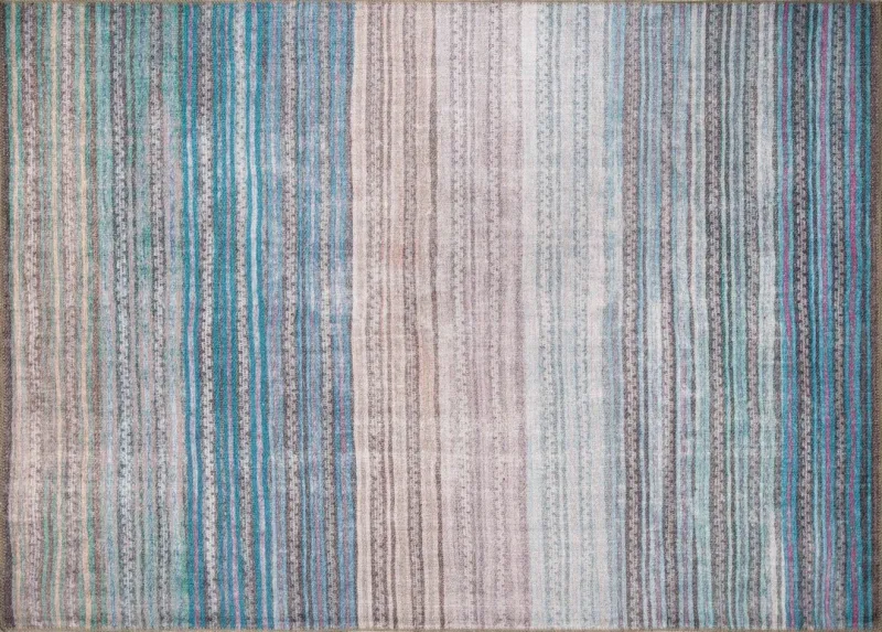 TEPPI Funk gulvtæppe, m. mønster, rektangulær - multifarvet polyester (230x330)