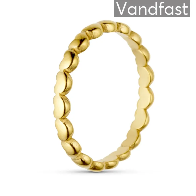 ANNEBRAUNER Simple Heart Ring 18K Guldbelagt - 5