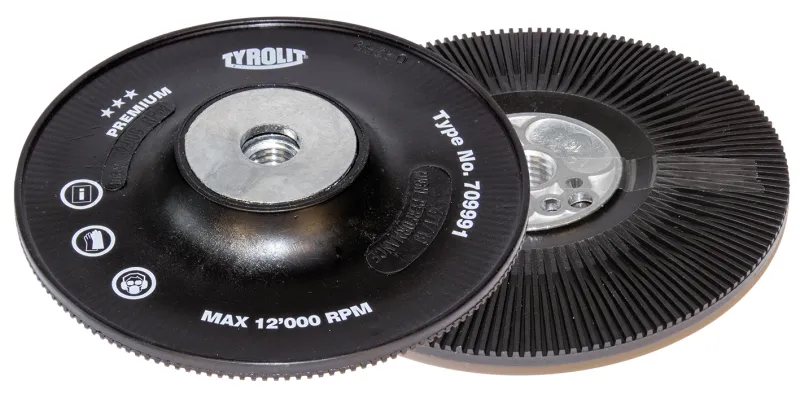 Bagskive t/fiberrondel turbo ø125×M14
