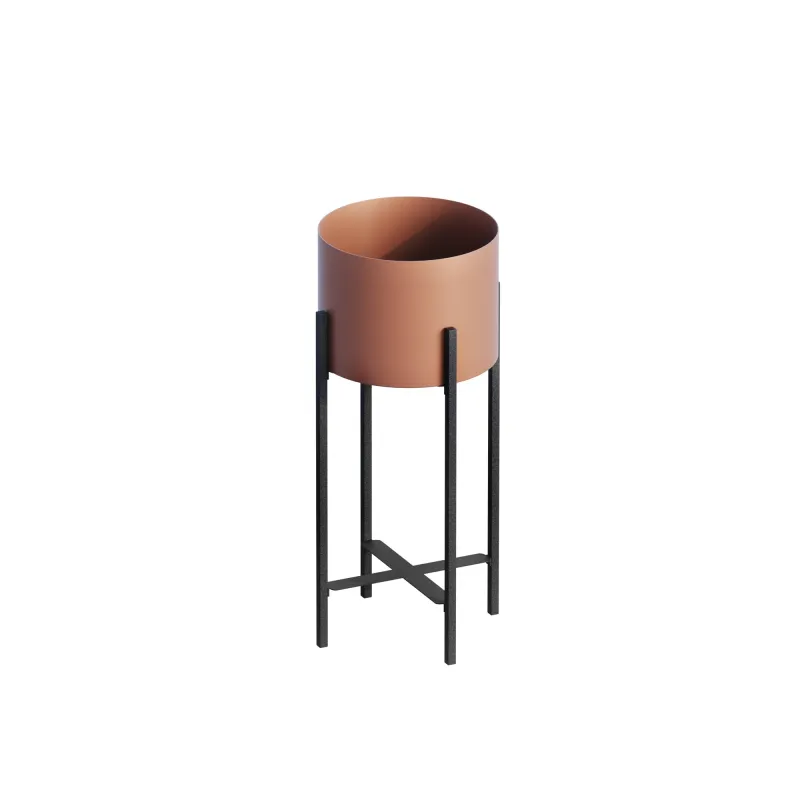 NORDVÄRK GED-026-B blomsterstander - kobber og sort metal (H:48)