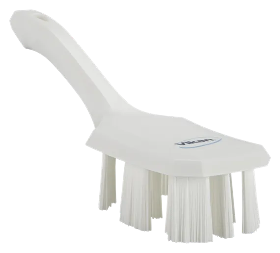 Vikan UST Håndbørste m/kort skaft, 260 mm, Stiv, Hvid