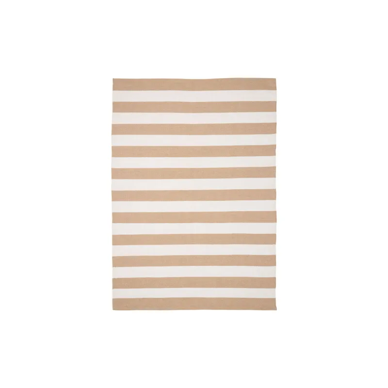 HOUSE NORDIC Tæppe, 100% genanvendt plast, beige/off white, 140x200 cm