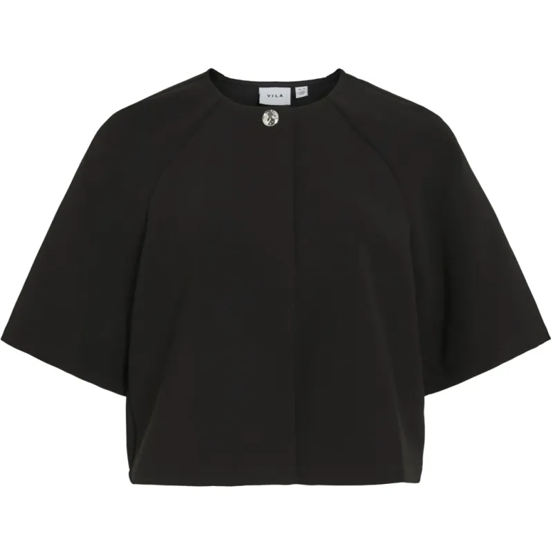Vila dame cardigan top VISABBY - Black Beauty