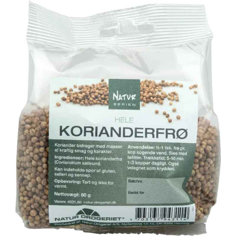 Natur Drogeriet Hele Korianderfrø (80 g)