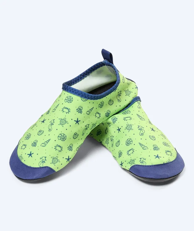 Watery badesokker til børn - Seadon - Atlantic Green - Badestrømper til børn
