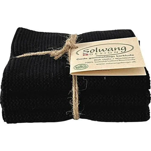 Gode gammeldags klarklude 3 x sort - 1 pk.
