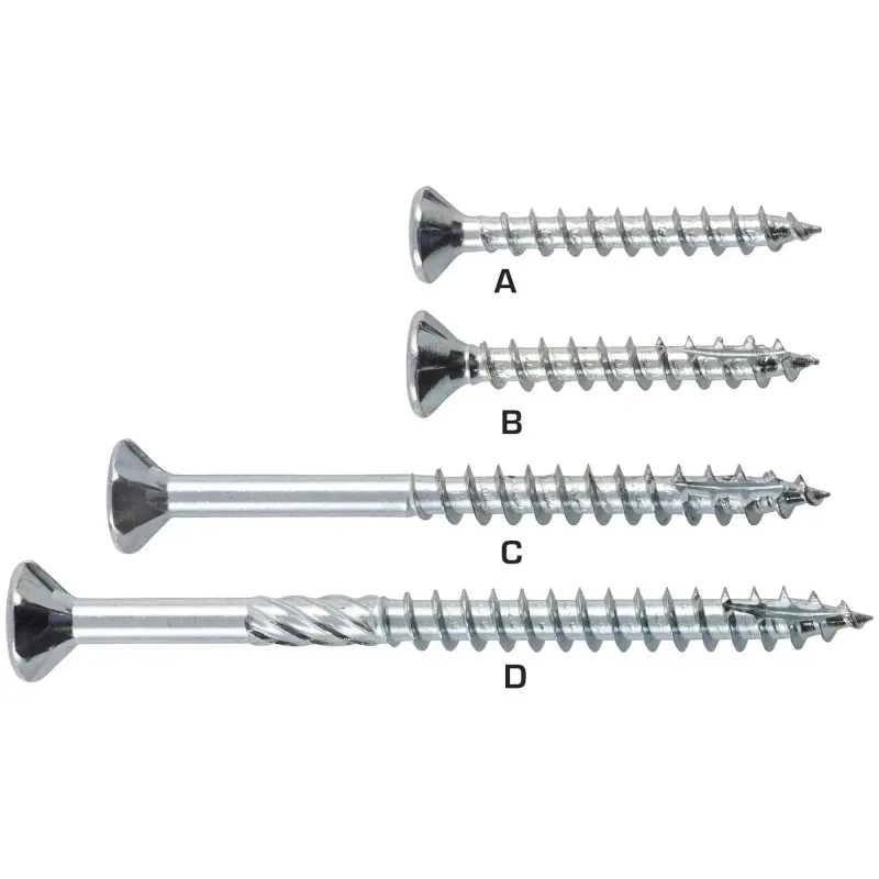 ITW SPUN®+, Elforzinket - Universalskrue - 4,5 x 25 - 150355