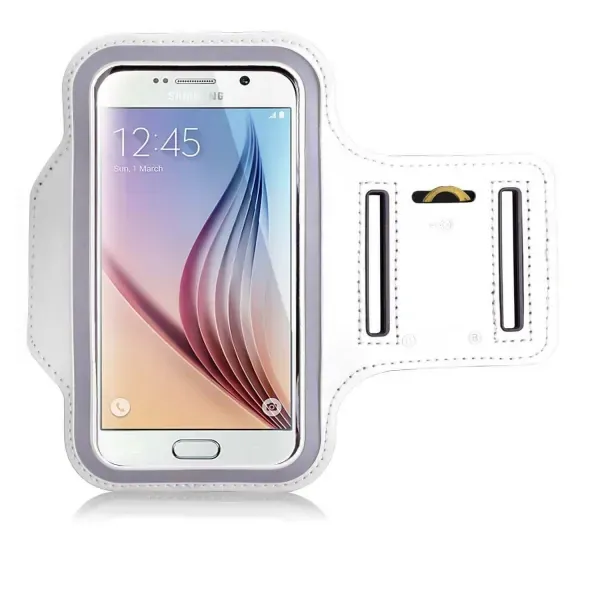 Sportsarmbånd til bla Samsung S3, S4, S5, S6, S6 Edge & S7. Hvid