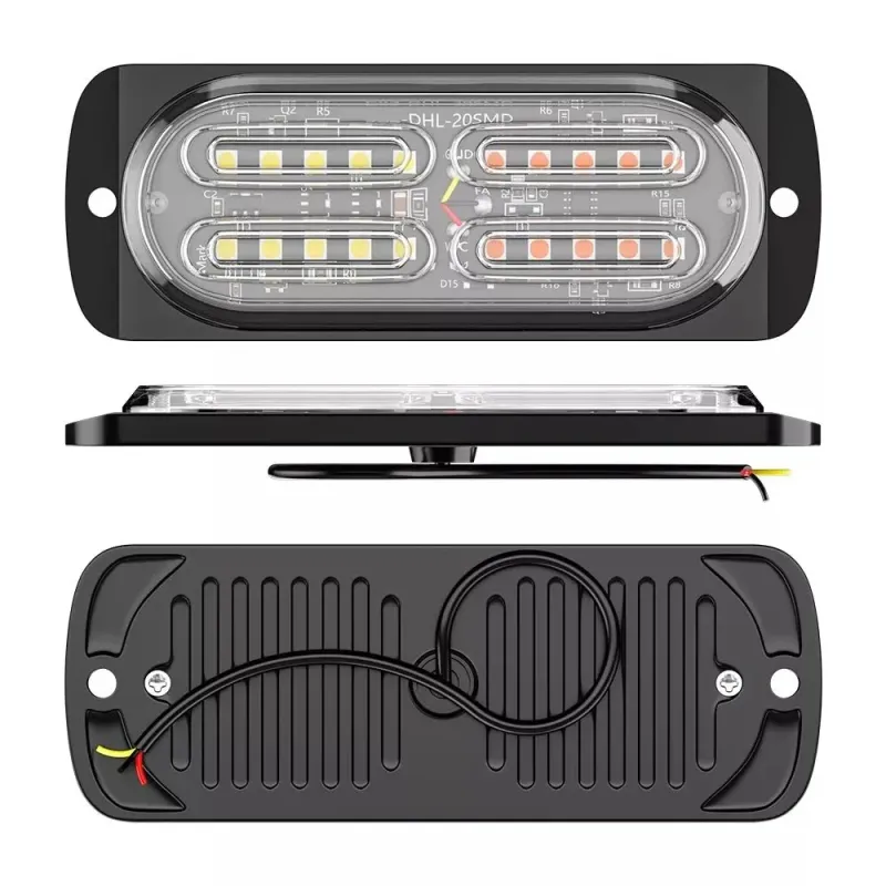 UDSALG - 20 LED Blitzblink / strobe blink 12v / 24v - Dinled - Markeringslys