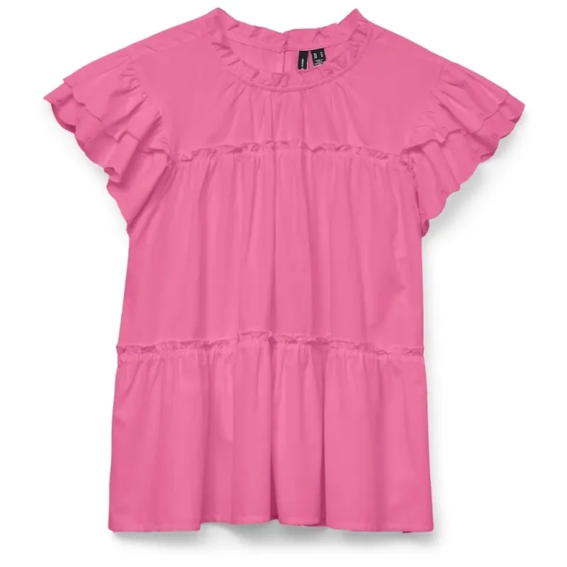 VERO MODA dame top VMISOLDE - Pink cosmos