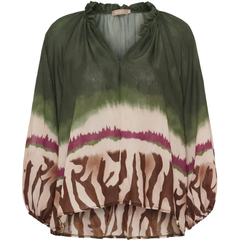 Marta du Chateau dame bluse MdcBelladonna 003 - Military
