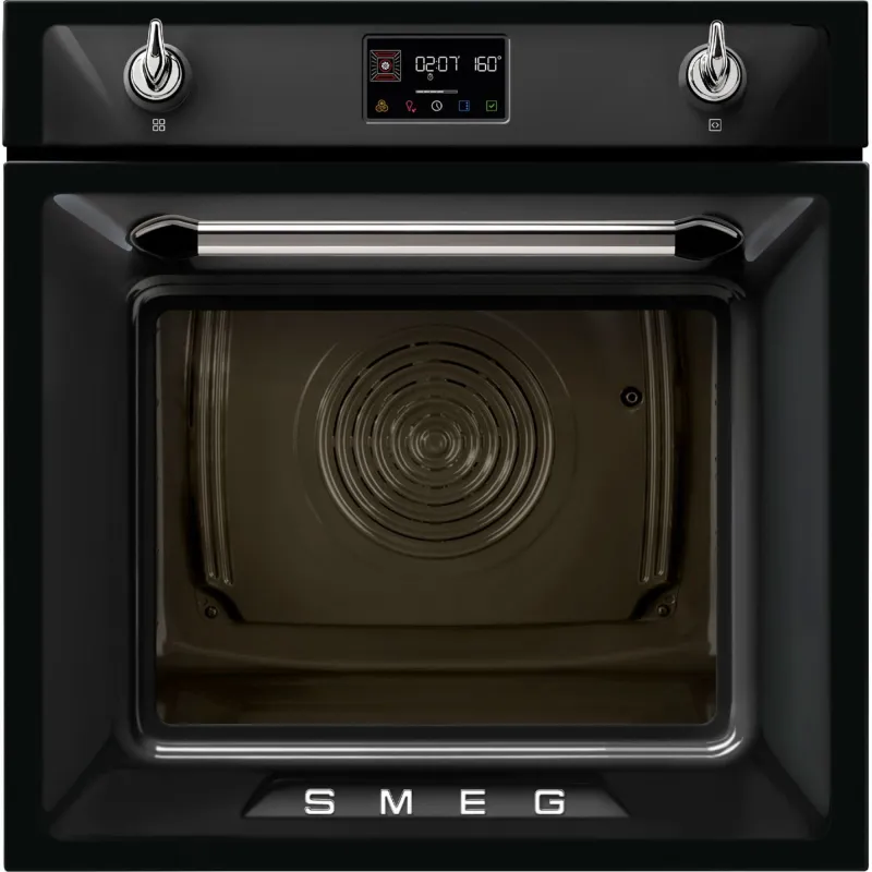Smeg SOP6902S2P indbygningsovn 68 liter, sort