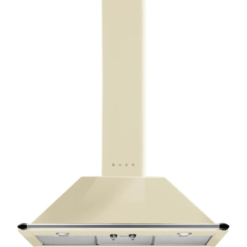 Smeg KT90PE 90 cm Victoria Væghængt Emhætte, Creme