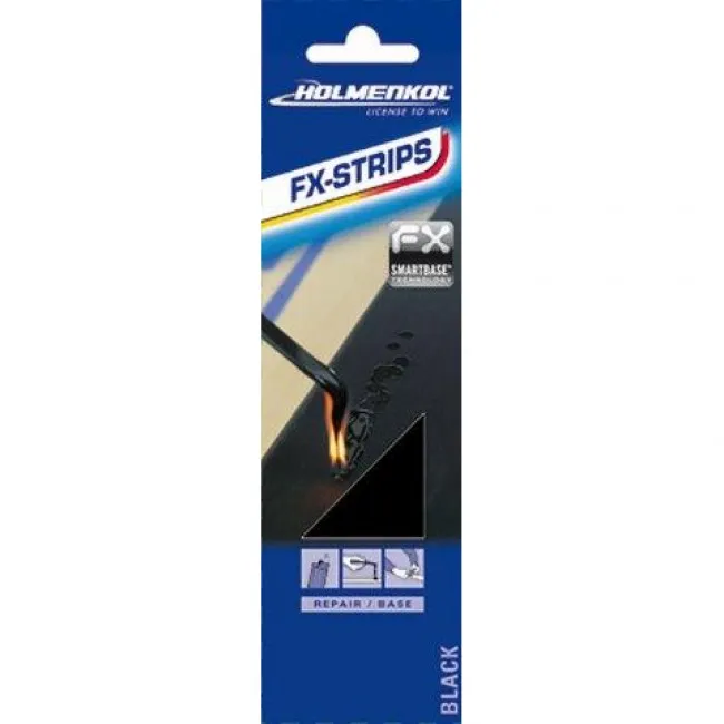 Holmenkol FX Strips, 5 styk, sort