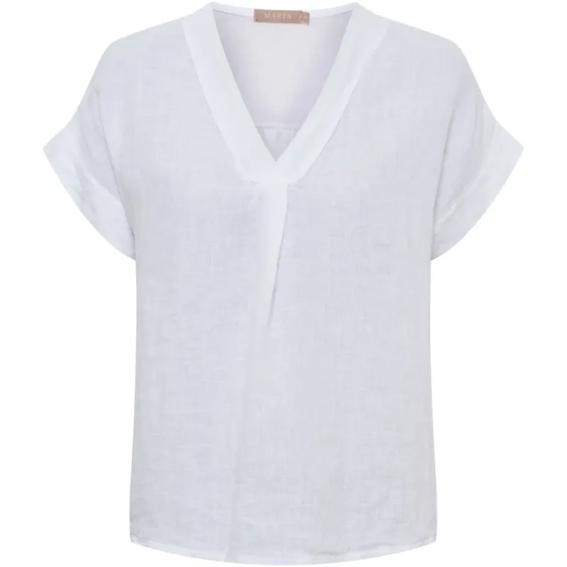 Marta du Chatau dame bluse MdcBellissima 86520 - White