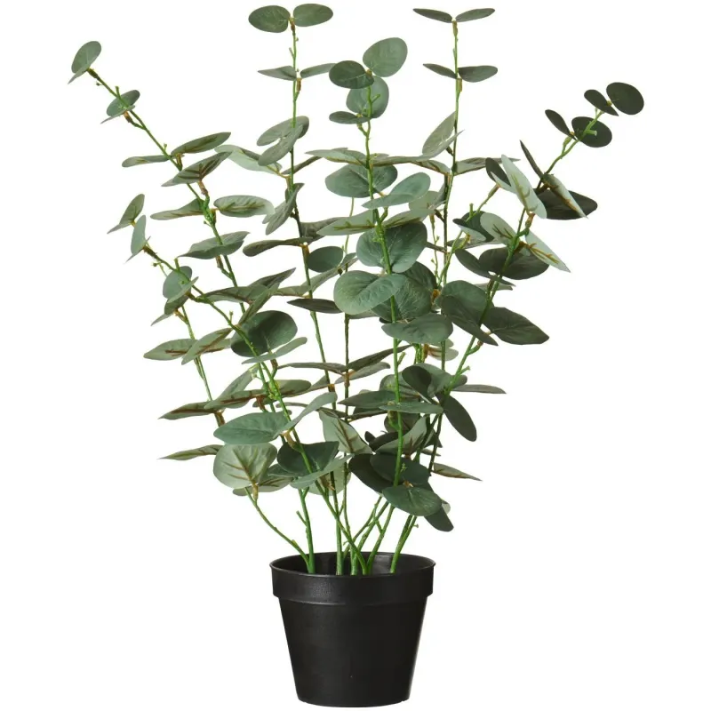 Ib Laursen - Kunstig Eukalyptus i Potte - 52 cm - Grøn