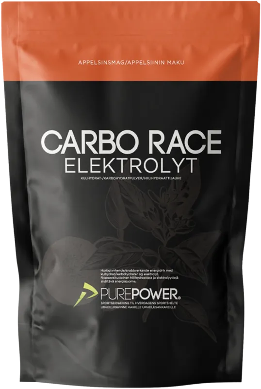 Purepower Carbo Race Elektrolyt Appelsin - 1kg