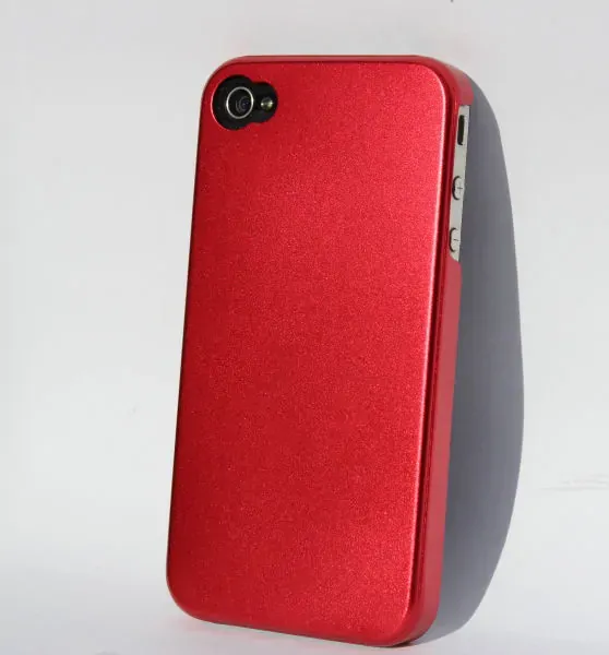 iPhone 4/4S aluminiums cover. Rød.