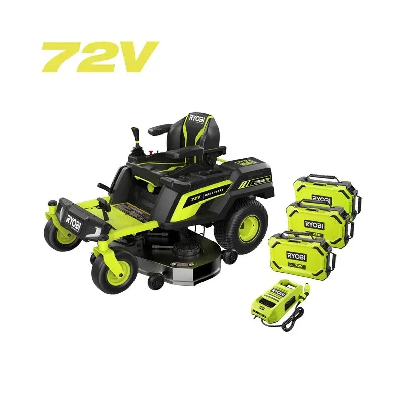 Ryobi 72V Kulfri 137 cm Zero Turn Plæneklipper  -  RY72ZTRX137-310