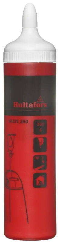 Pulverkridt hvid  360 g flaske