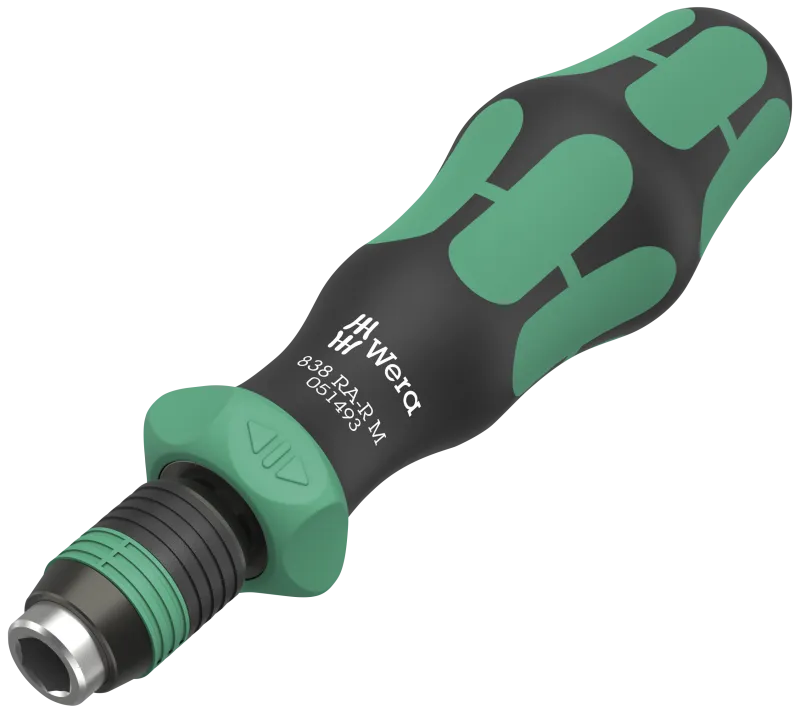 Bits-håndgreb m/skralde 838 RA-R M, 1/4" × 123,5mm