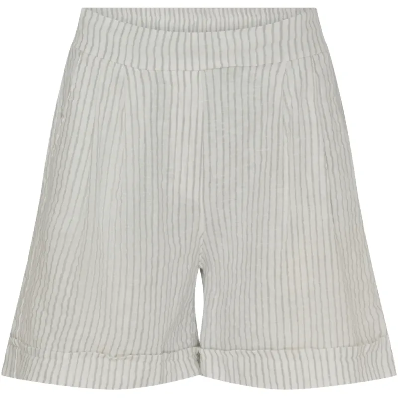 Marta Du Chateau dame shorts MdcSophia - Panna Grey Stripe