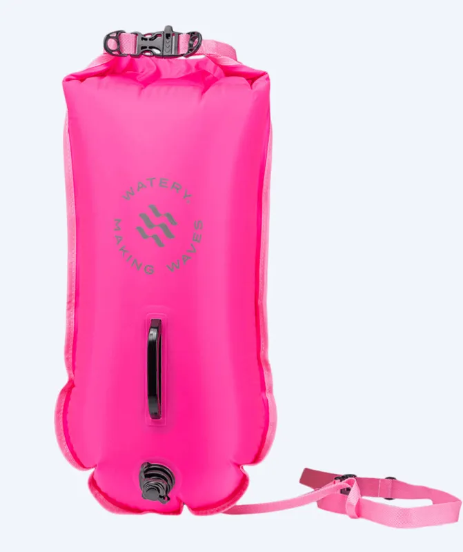 Watery havtaske - Swim Buoy & Dry Bag 28L - Pink - Svømmebøje