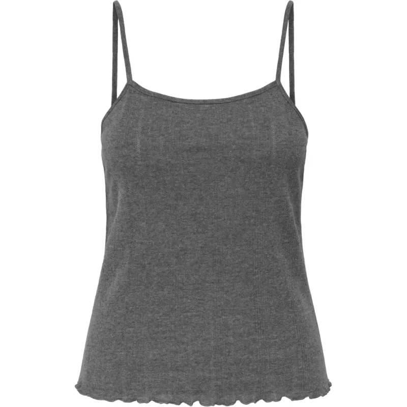 ONLY dame top ONLTENNA - Dark grey melange