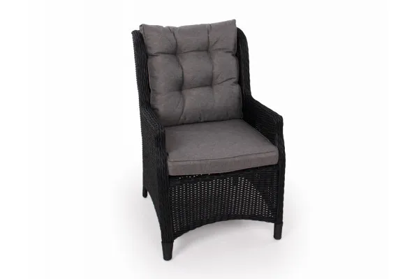 Rio Sort Loungestol - m/vandafv. hynder