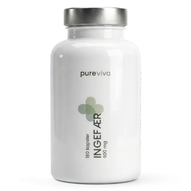 Pureviva Ingefær (600 mg) (180 kaps)