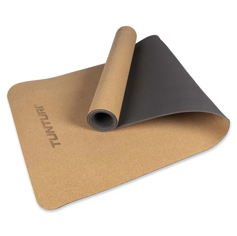 Tunturi 4 mm Kork Yogamåtte - 183 x 61 cm
