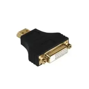 HDMI (Han) til DVI-D (Hun) adapter. Goobay. Guldbelagte stik.