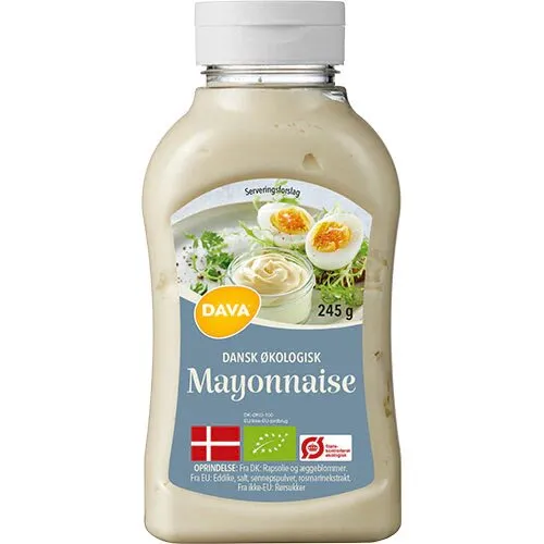 DAVA Mayonnaise Øko. - 245 gram