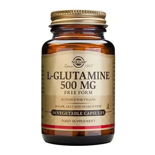 Solgars L-Glutamine 500 mg Vegetabilske Kapsler (50 vegicaps)