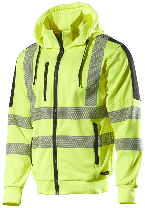 Sweatshirt 6123P Hi-Viz GUL/Sort Str. XL