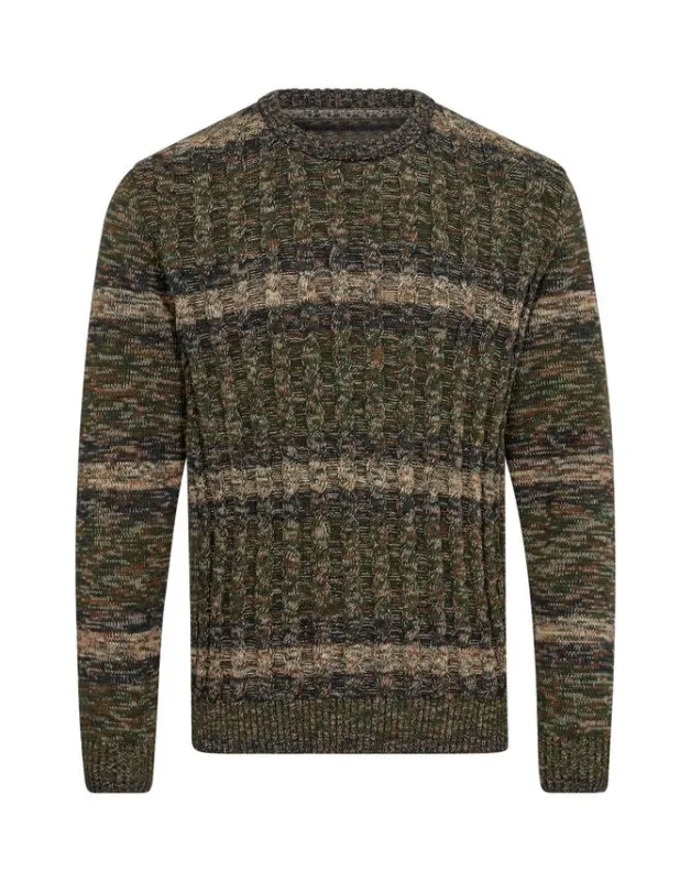 O-neck twist cable modern fit