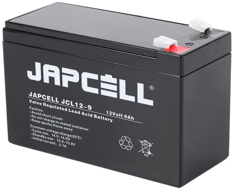 Japcell blybatteri JCL12-9 AGM, 12V/9Ah
