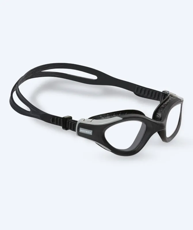 Watery motions svømmebriller - Kelvin Active - Sort/klar - Dykkerbriller - Motion